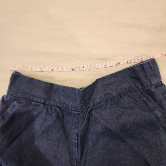 Daily Ritual Linen short Navy Blue 100% Linen pull on shorts with pockets - Picture 7 of 10